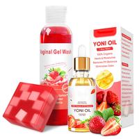 3 PCS Yoni Wash Yoni Oil Yoni Soap Bar, Feminine Wash Yoni Oil for Women pH Balance, Natural Yoni Bar Soap V Moisturizing Bod...