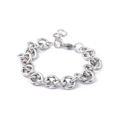 Tarnish Resistant 304 Stainless Steel Rolo Chain Bracelets