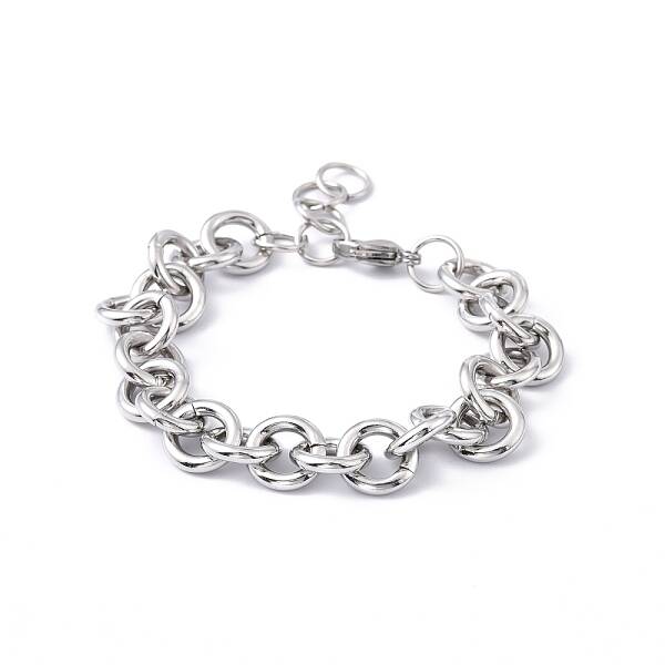 Tarnish Resistant 304 Stainless Steel Rolo Chain Bracelets