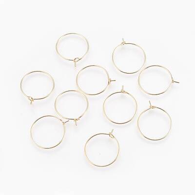 Brass Hoop Earrings