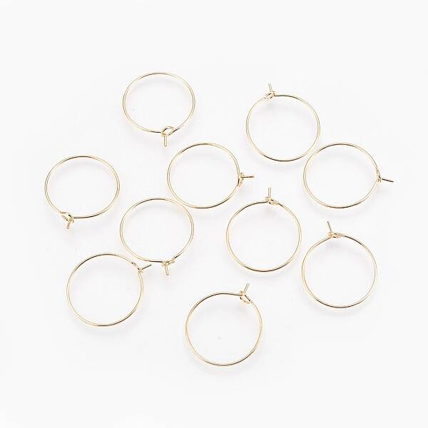 Brass Hoop Earrings
