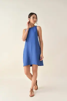 Cutout Mini Dress - Marine | Size: M
