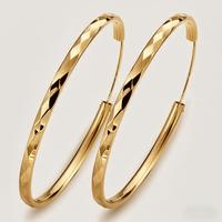 sleeper hoop Stylish Big Circle Hoop Earrings For Women Copper Jewelry Daily Casual Round Earrings Modern Fashionable With Fr...