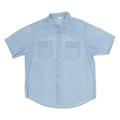 COSMOS Womens Denim Shirt Blue M