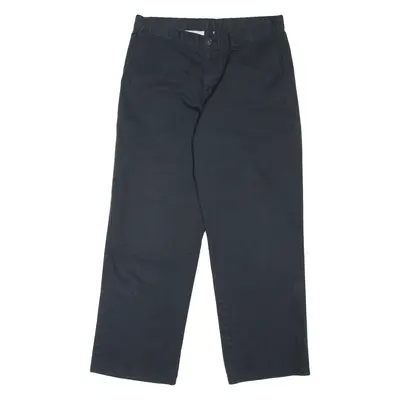 DICKIES Workwear Mens Trousers Black Loose Straight W32 L30