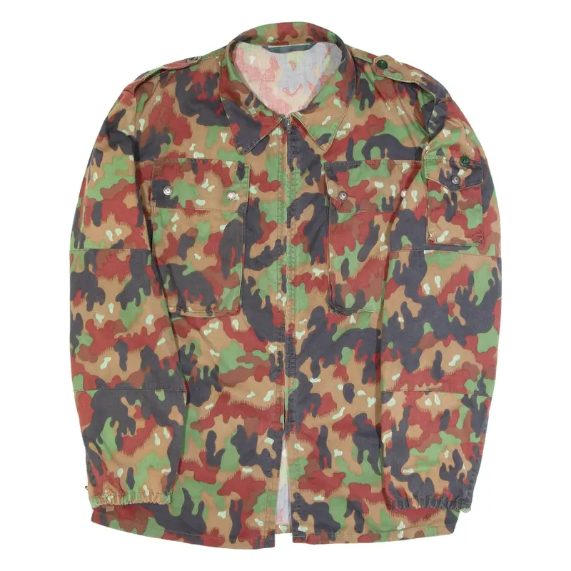 Mens Jacket Green Camouflage L