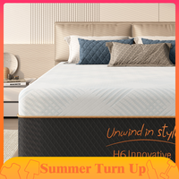 [Summer Turn Up]Hybrid Mattress in a Box with Memory Foam and High-Grade Cotton Top, Ergonomic Design for Pressure Relief, St...