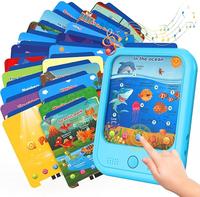 Screen Free,Kids Learning Tablet Educational Learning Pad for Toddlers 2-5 to Learn Alphabets, Numbers, Foods, Time, Music, V...