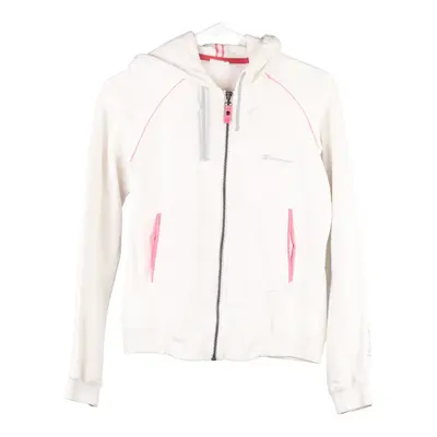 Age 13 Champion Hoodie - Medium White Cotton Blend