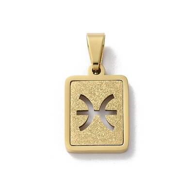 304 Stainless Steel Twelve Constellations Pendants