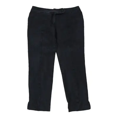 Max & Co Trousers - 32W UK 10 Navy Silk