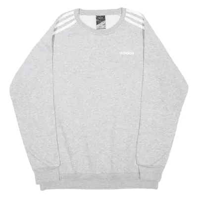 ADIDAS Womens Sweatshirt Grey Crewneck XS