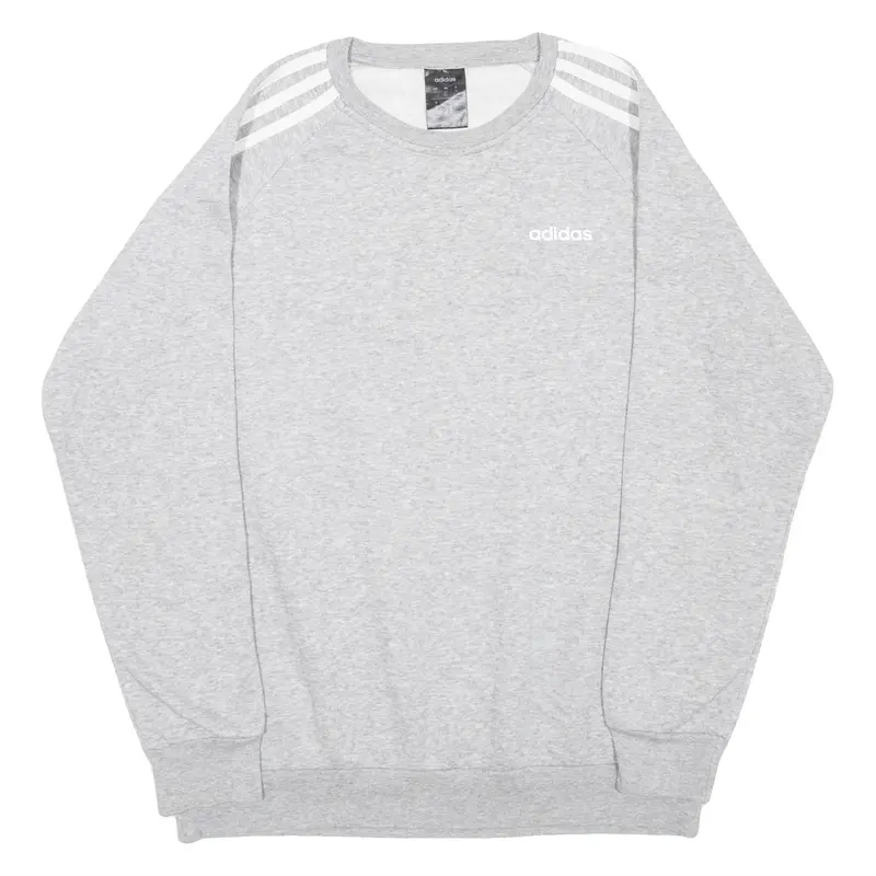 ADIDAS Womens Sweatshirt Grey Crewneck XS