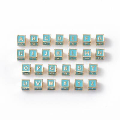 Rack Plating Brass Enamel Beads