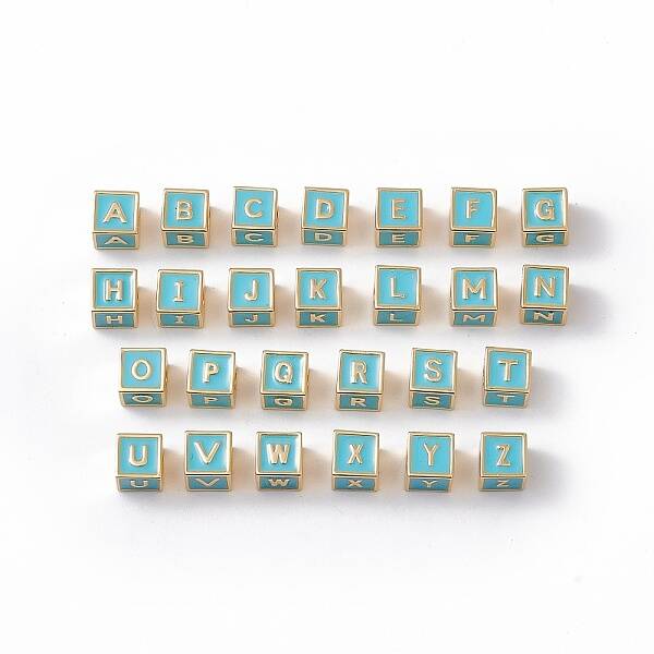 Rack Plating Brass Enamel Beads