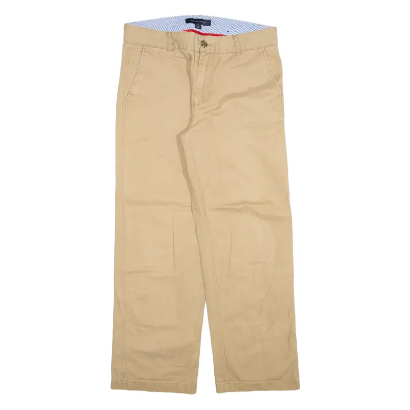 TOMMY HILFIGER Womens Trousers Beige Regular Straight W30 L28