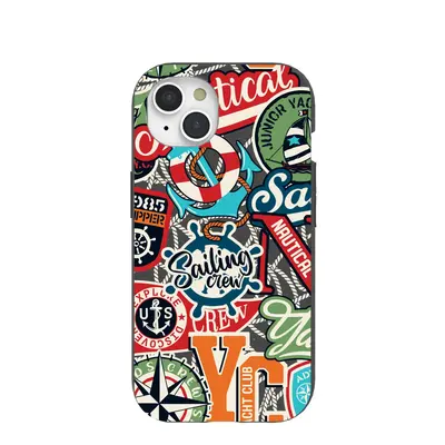 Black All Aboard iPhone 15 Case