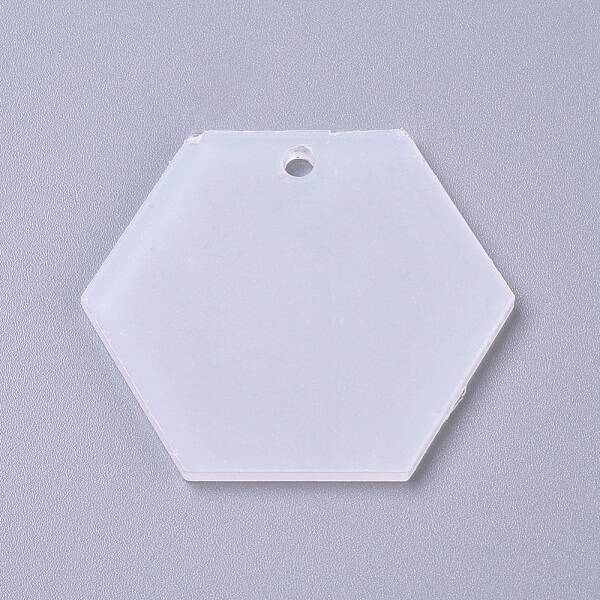 Transparent Acrylic Blank Pendants