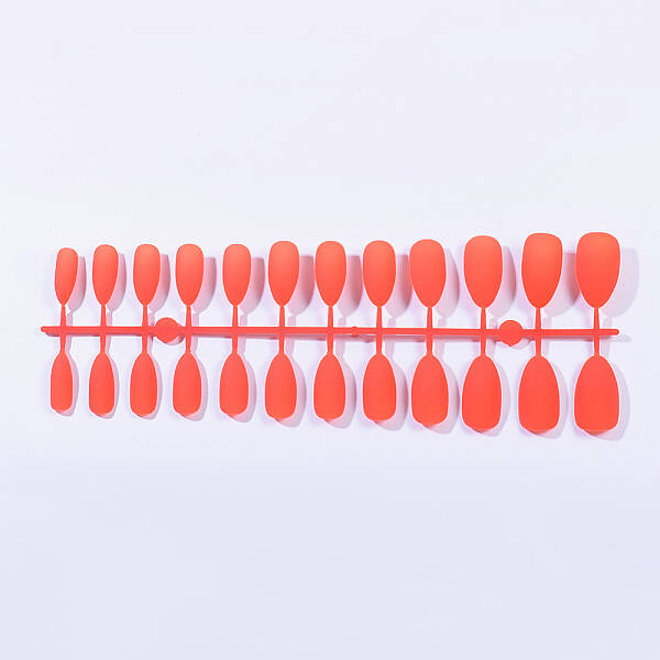 Solid Colors Matte Plastic False Nails Full Cover Fake Nails Tips