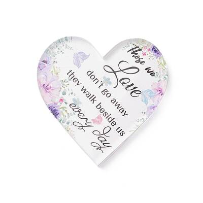 Heart-shaped with Word Acrylic Ornaments