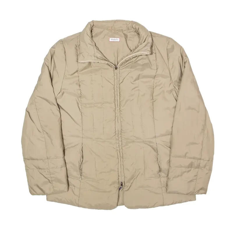 MAX & CO Down Insulated Beige Puffer Jacket UK 14