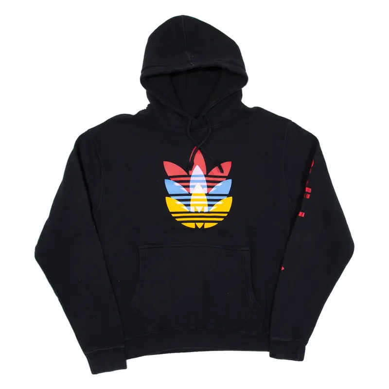 ADIDAS Mens Black Hoodie L