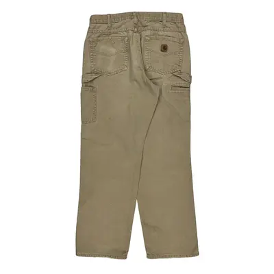 Carhartt Carpenter Trousers - 32? Waist Beige Cotton