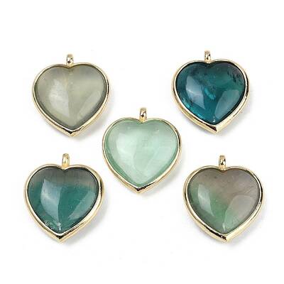 Natural Green Fluorite Pendants