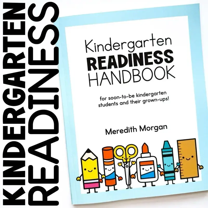 Kindergarten Readiness Handbook: A Kindergarten Workbook for Learning at Home With Math and Reading Activities, Coloring Page...