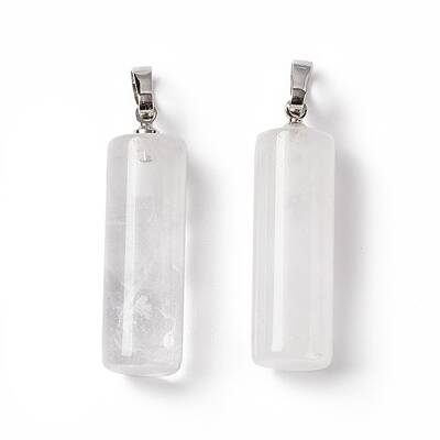 Natural Quartz Crystal Pendants