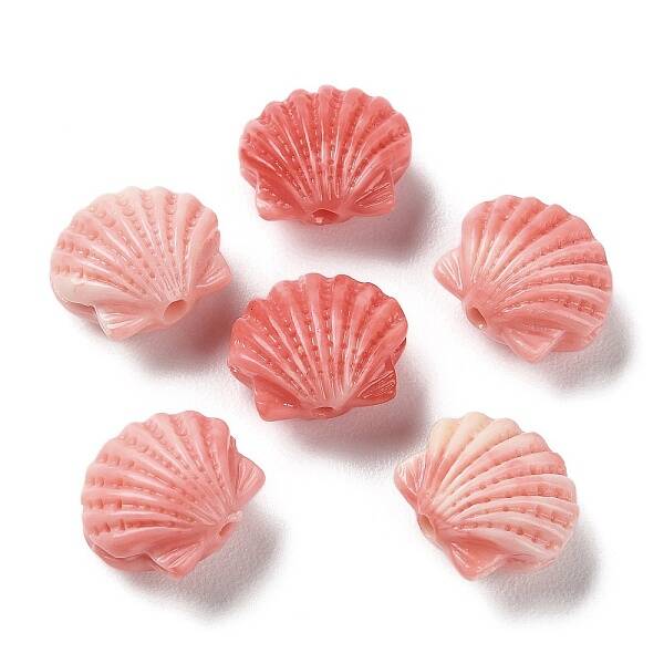 Synthetic Shell Dyed Beads