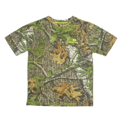 MOSSY OAK Mens T-Shirt Green Crew Neck M