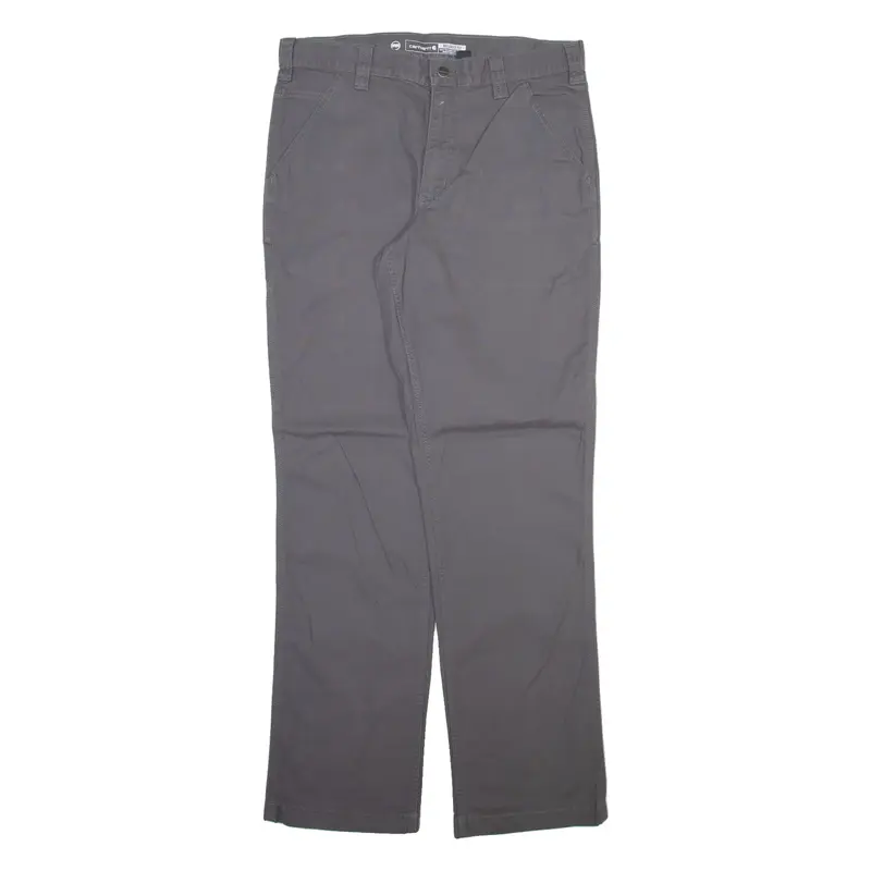 CARHARTT Mens Trousers Grey Relaxed Straight W34 L34
