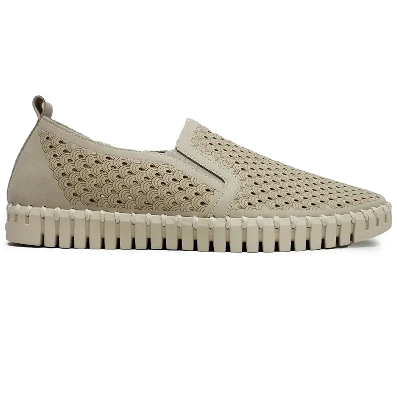 Ilse Jacobsen Tulip 140 Textile Men's Loafers Shoes - Kit - Size:US 12 Men