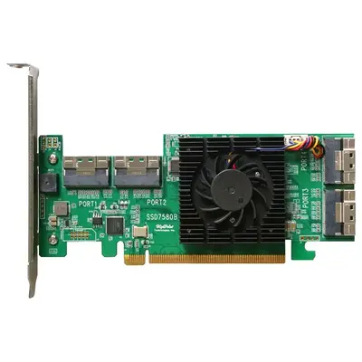 SSD7580B HighPoint U.2 NVMe RAID PCI Express 4.0 Host Controller