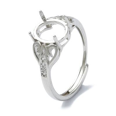 Adjustable 925 Sterling Silver Ring Components