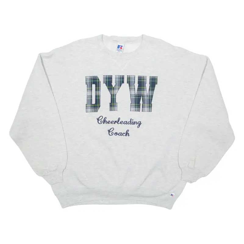 RUSSELL ATHLETIC Downingtown Young Whippets Cheerleading Womens Sweatshirt Grey USA 2XL