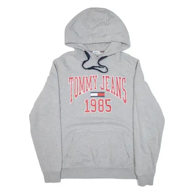 TOMMY JEANS Mens Grey Hoodie L