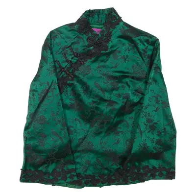 Lightweight Womens Jacket Green Floral M