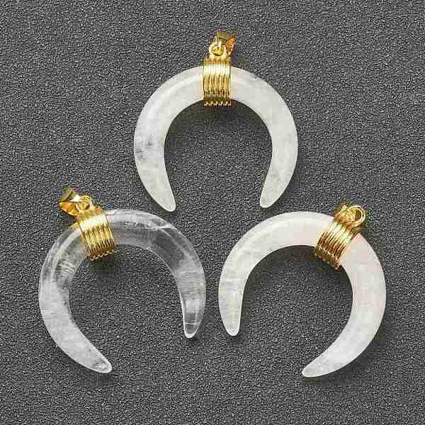 Natural Quartz Crystal Pendants