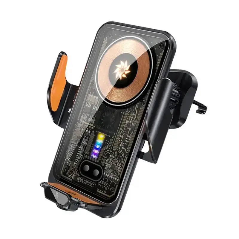 66W Car Air Outlet Phone Holder Wireless Charger, Car Phone Mount Wireless Charger with Infrared Sensor, Compatible with iPho...