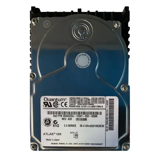 0004323U Dell 36GB 10000RPM Ultra-160 SCSI 80-Pin Hot Swap 2MB 3.5 HDD