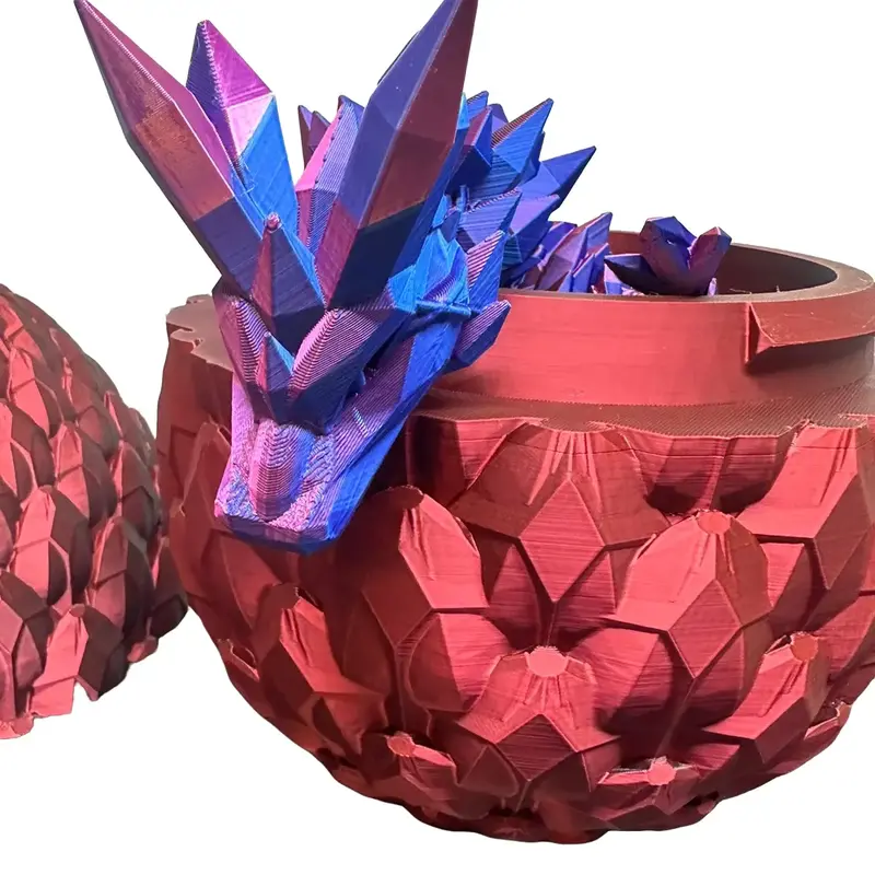 3D Printed Articulated Dragon Scale Eggs