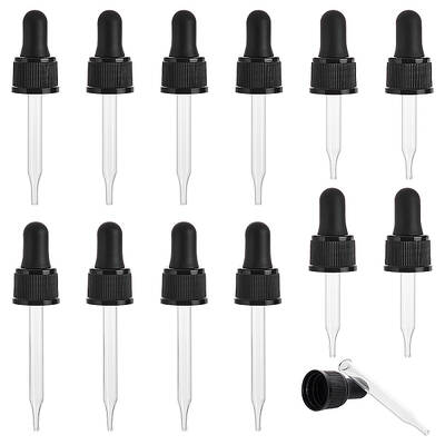 12Pcs 3 Styles  Glass Teardrop Set Transfer Graduated Pipette