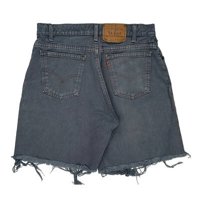 560 Orange Tab Levis Denim Shorts - 32W 8L Grey Denim