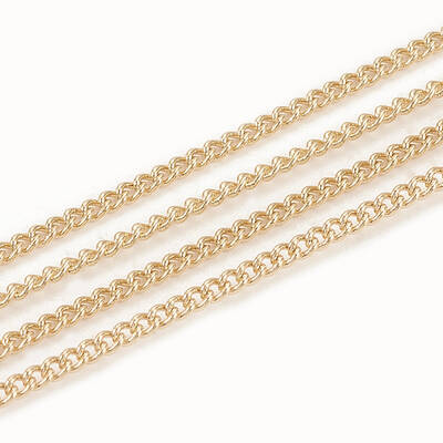 Soldered Brass Curb Chains