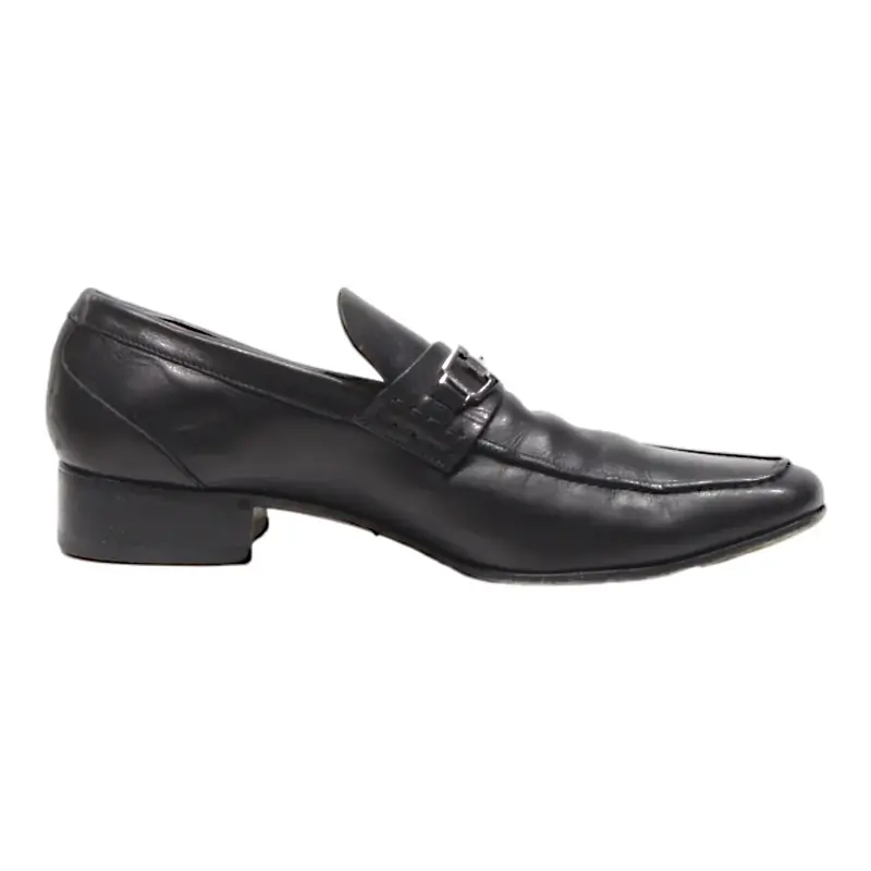 GUCCI Loafer Shoes Black Leather Womens UK 5