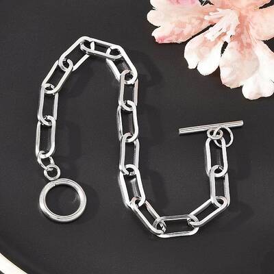 Tarnish Resistant 304 Stainless Steel Paperclip Chain Bracelets
