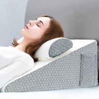 Wedge Pillow for Sleeping, Elevated Body Pillow for Back Support, Acid Reflux, Leg, Neck Pain, Snoring, Triangle Pillow Wedge...