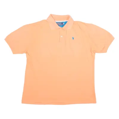 POLO RALPH LAUREN Mens Polo Shirt Orange L